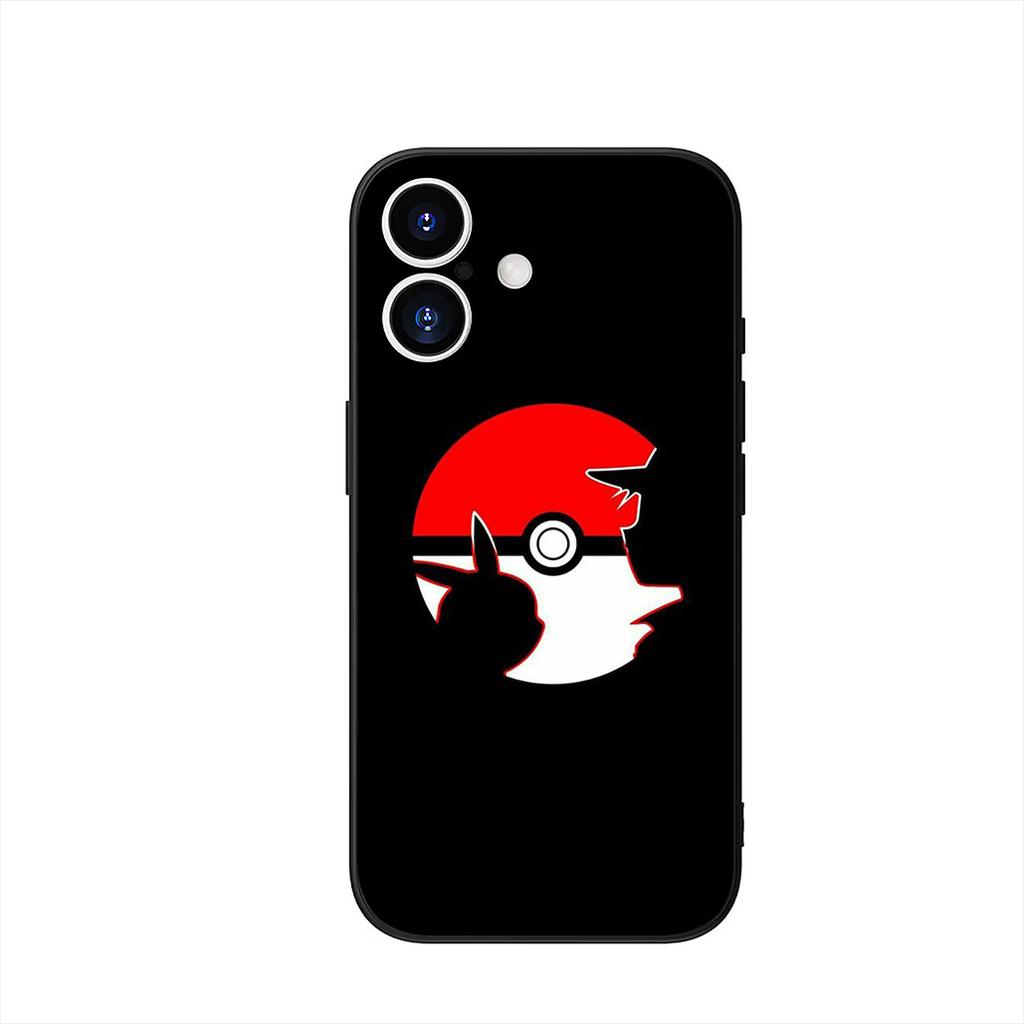 Cute P-Pokemons Bulbasaur P-Pikachus Phone Cover Case for Apple iPhone 16 15 14 Plus 13 12 Mini 17 Pro Max + 16E Air 16+ ProMax