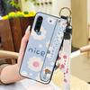Wrist Strap Flower Phone Case For LG Velvet 4G/5G Shockproof Waterproof Soft Case Fashion Design Anti-dust Kickstand
