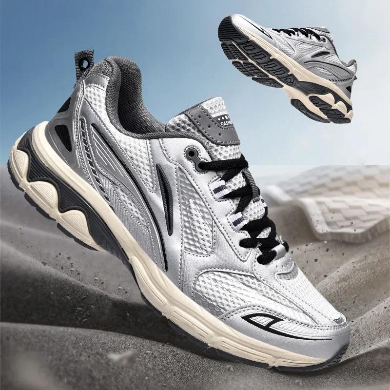 New Men Women Lace-Up Retro Cozy Low-Top Running Shoes Unisex Outdoor Casual Walking Shoes Non-slip Wear Resistant Mens Trainers