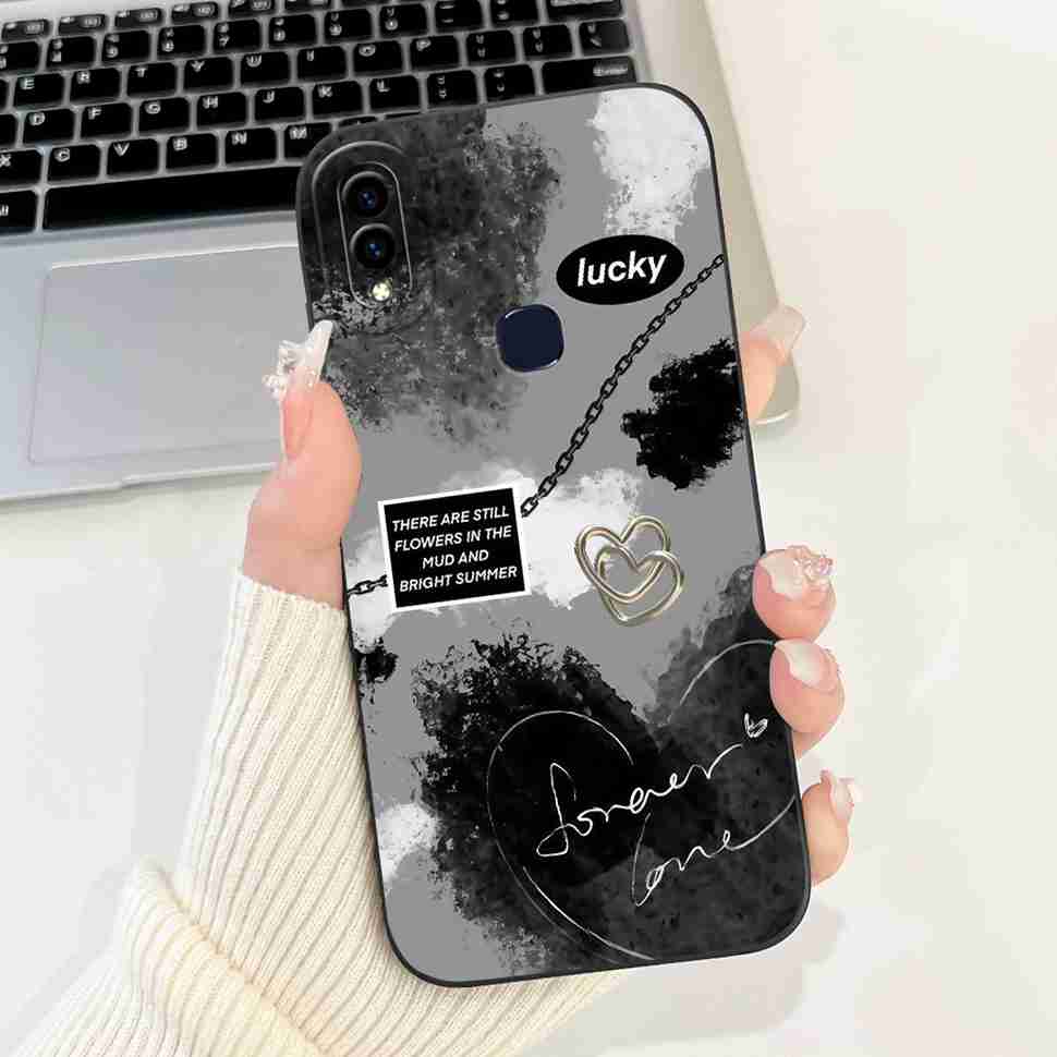 For Vivo V9 1723 Case Vivo V9 Youth 1727 1726 Fashion Flowers Soft Silicone Back Cover For Vivo Y85 Y85 6.3" Protective Cases