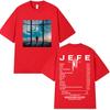 Rapper Ninho Jefe Album 2025 Graphic T-shirt Unisexs Clothing Rock Gothic Pop Music Short Sleeve T Shirt Fashion Oversized T-shirts