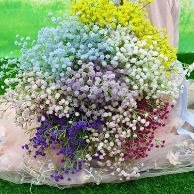 Partyzubehör 108 Köpfe Künstliche Schleierkraut Fake-Pflanzen lebensecht Baby's Breath Florale Anordnung