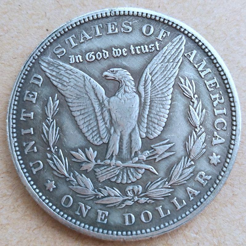 

Памятная ремесленная монета P Edition 28-летний американский серебряный доллар Моргана, материал латунь с серебряным покрытием 1888