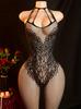 New Style Women Breastless Bodystocking Crotchless Sex Lingerie Erotic Babydoll Tights Open Bra Porn Desire Underwear