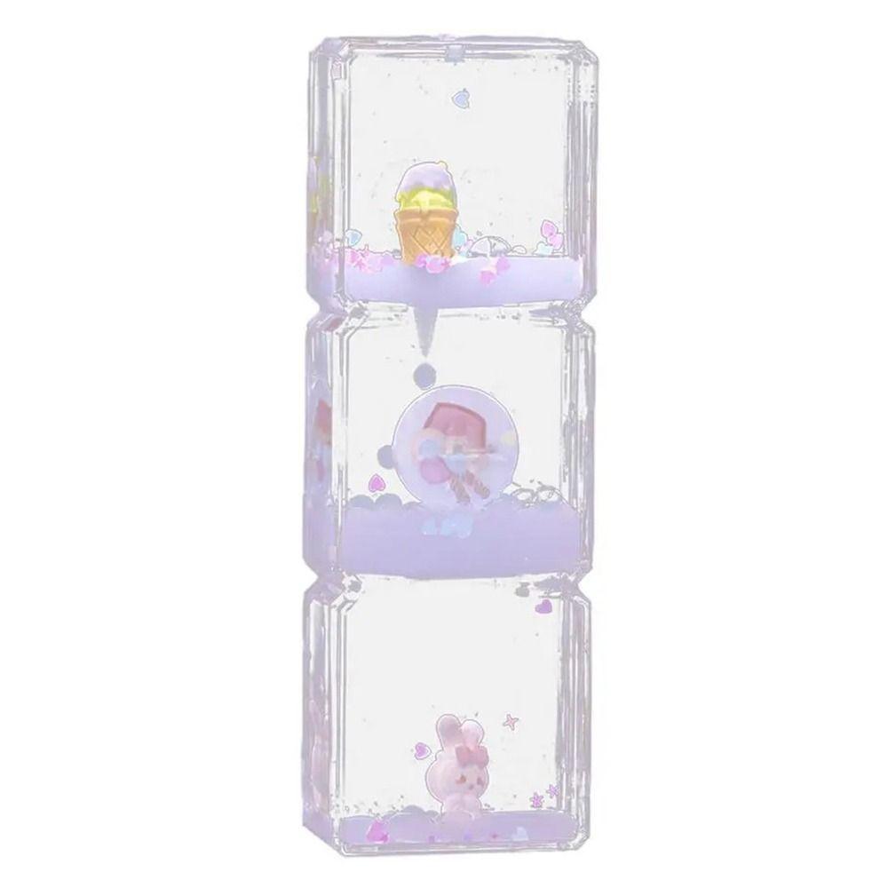 Creative Liquid Hourglass Cute Rabbit Acrylic Desk Decorations Droplet Movement Lightweight Hourglasses Timer Toys
