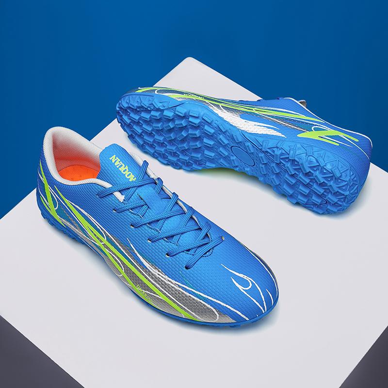 Soccer Shoes Men Anti-slip Outdoor Grass Professional Training Breathable Lace-up Football Boots Casual Comfortable Men Sports