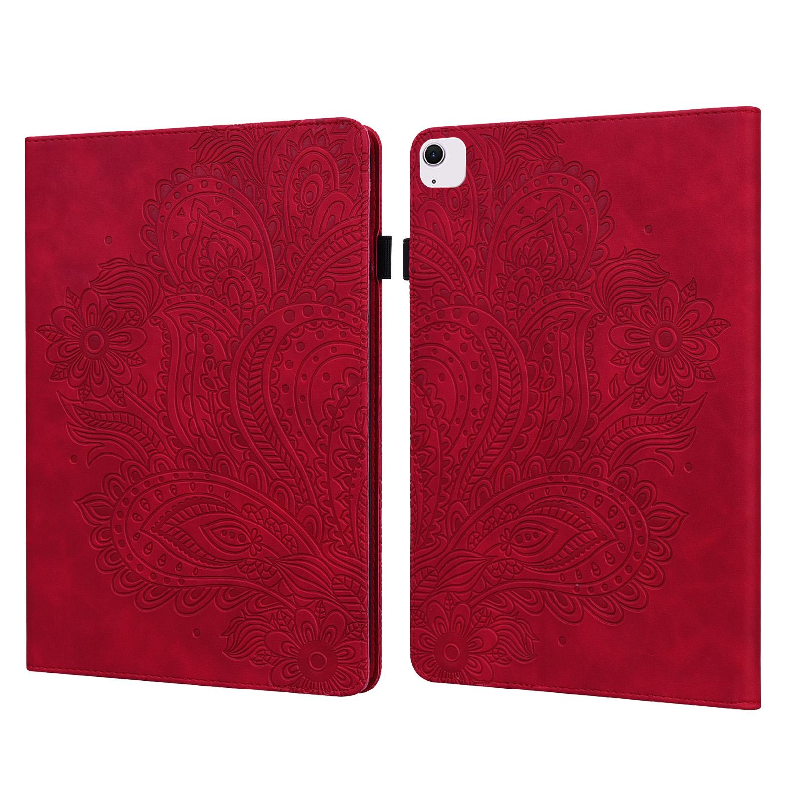 

Чохол для планшета для iPad Air 13 (2025)/(2024)/Про 12.9 (2022)/(2021 рік)/(2020) Візитниця зі шкіряною обкладинкою з візерунком квітки павича B