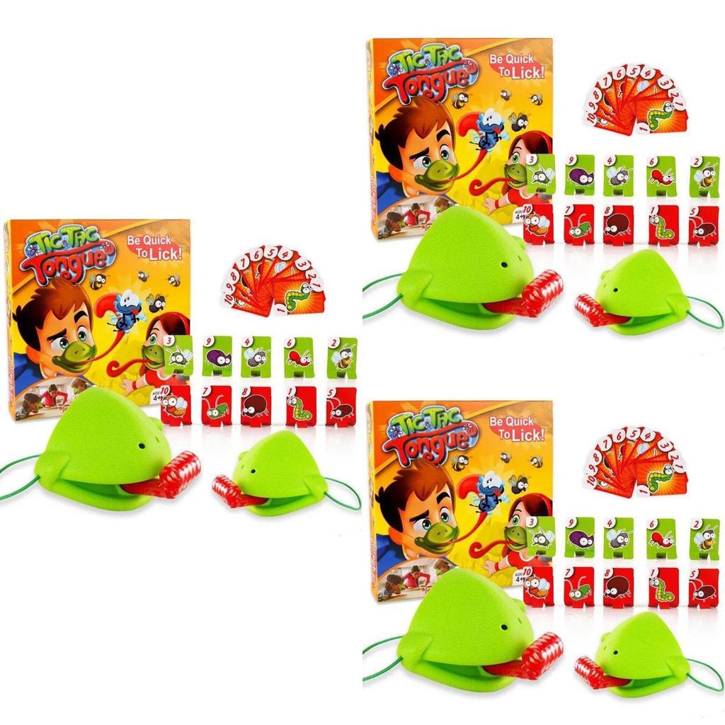Tic Tac Tongue Game Family Fun Chameleon Duel With High Quality Masks And Retractable Tongues