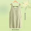Sleeveless Water-Resistant Apron Water-Resistant Lightweight Breathable Apron Breathable Cotton-Linen Material