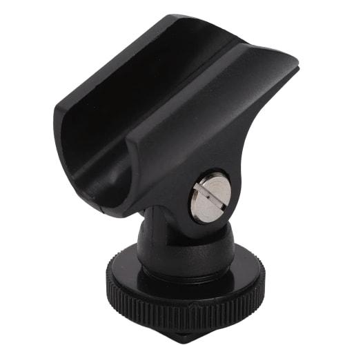 MagZen Microphone Clip Holder, Universal 1/4" Thread Compatible with Hot Shoe, Cold Shoe, Handheld Microphones, and Gun Microphones, Compatible with S