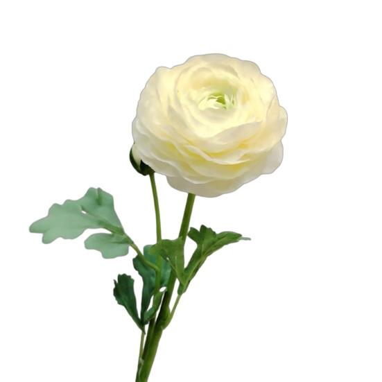 

2-Head Artificial Flower UV Resistant Realistic Fake Silk Flower Wedding Party Indoor Outdoor Garden Faux Flower Decoration A