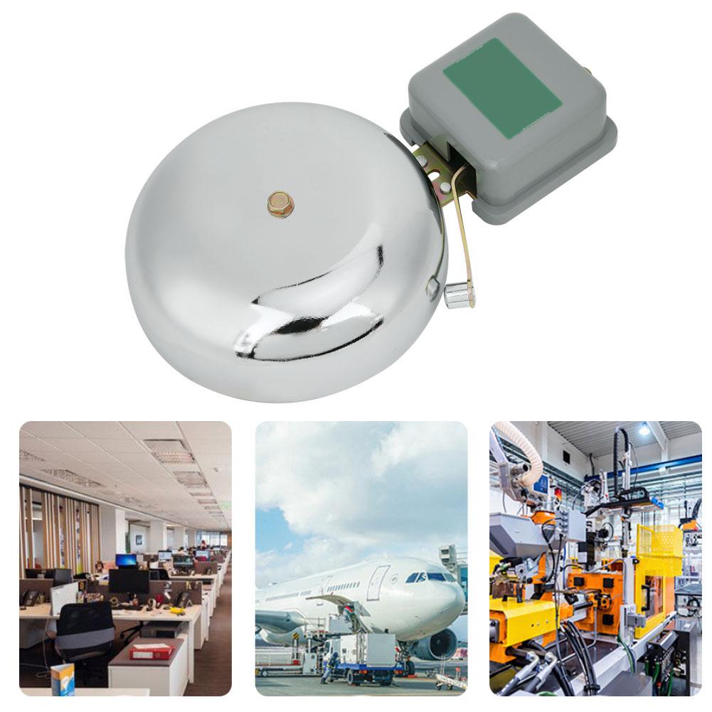 Electric Bell NonSparking External Beat Type Stainless Steel School Bells 150mm AC220V