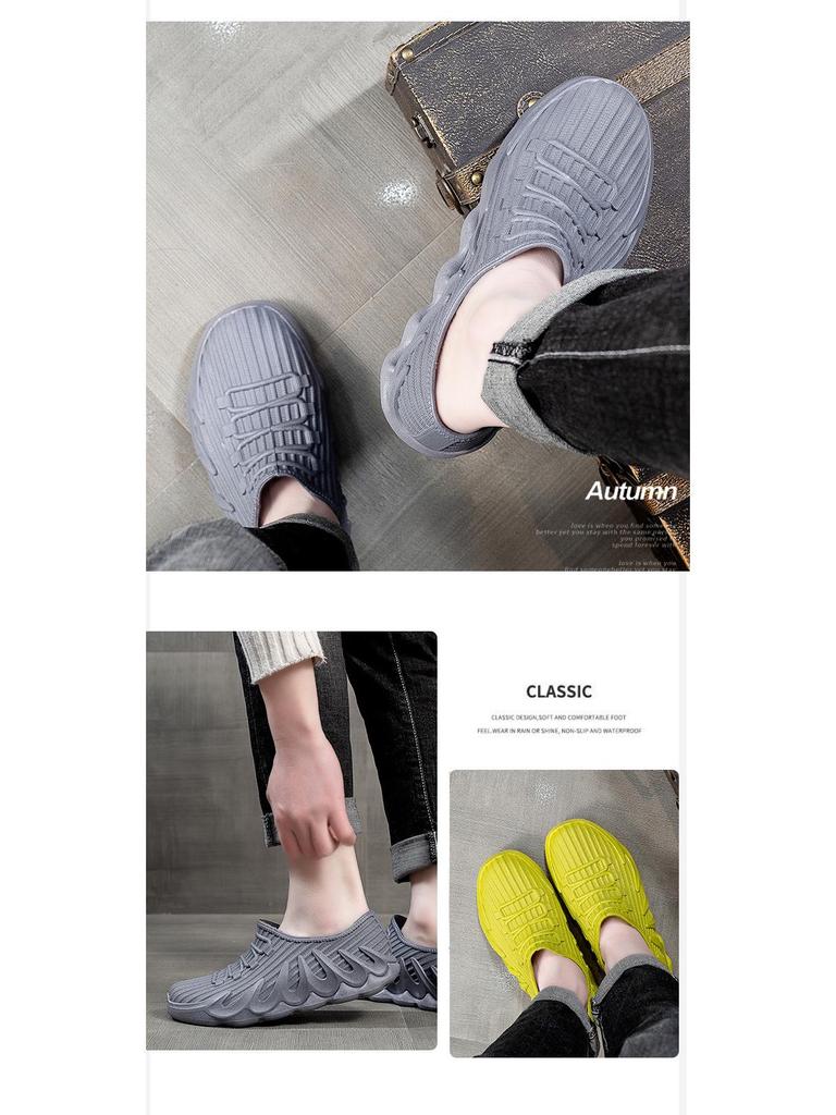 Fashionable Waterproof Rubber Rain Boots for Men & Women - Comfortable Short Style for Outdoor Wear