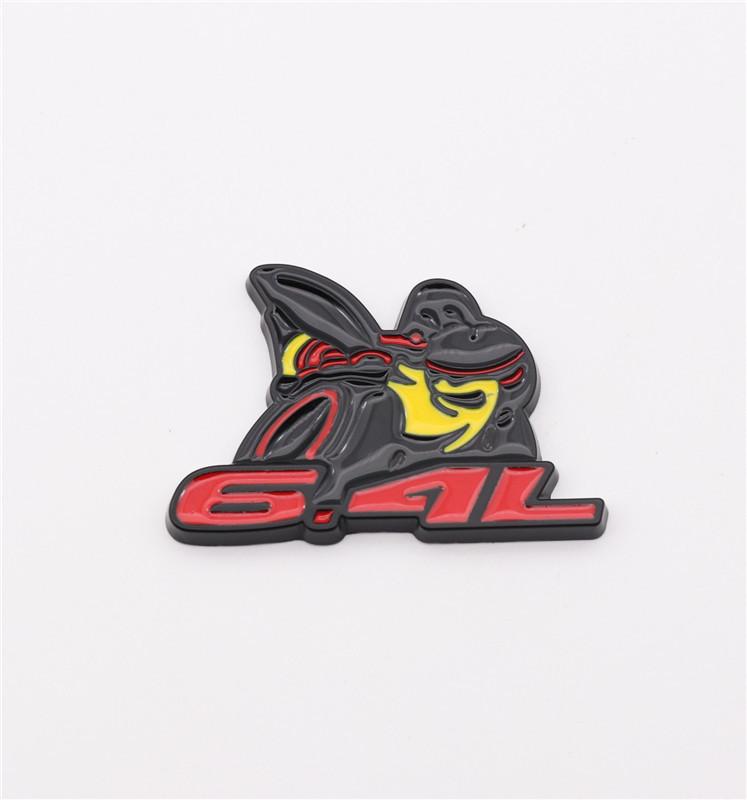 6.4L Scat Pack Bee Emblem Metal Side and Tail Car Sticker