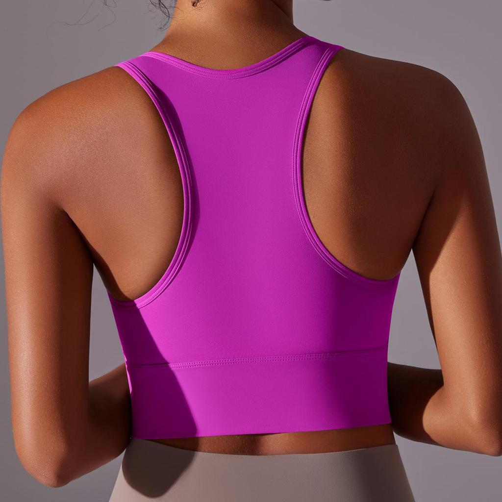 Damers högintensiva stötsäkra yoga-väst och sport-bh