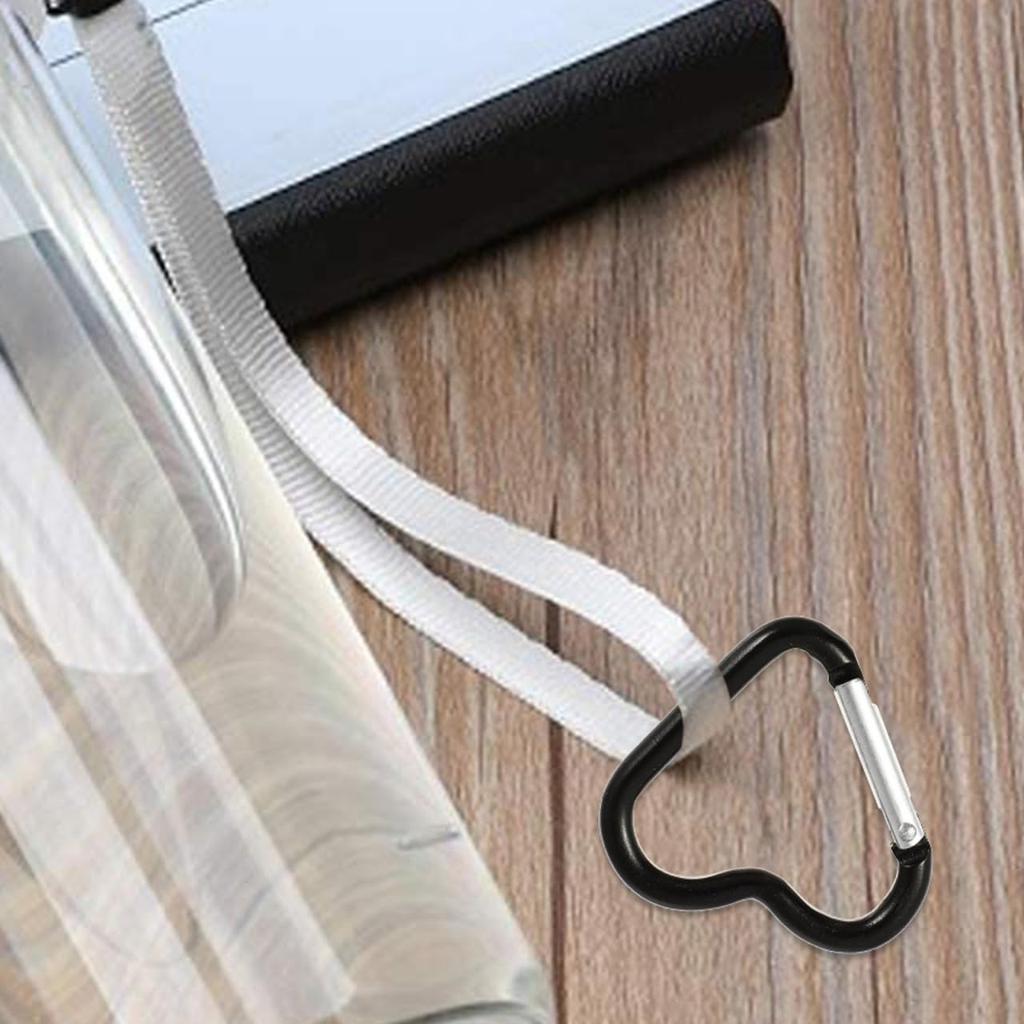 LIFKOME Carabiner Heart Shape Set of 20 10 Colors Aluminum