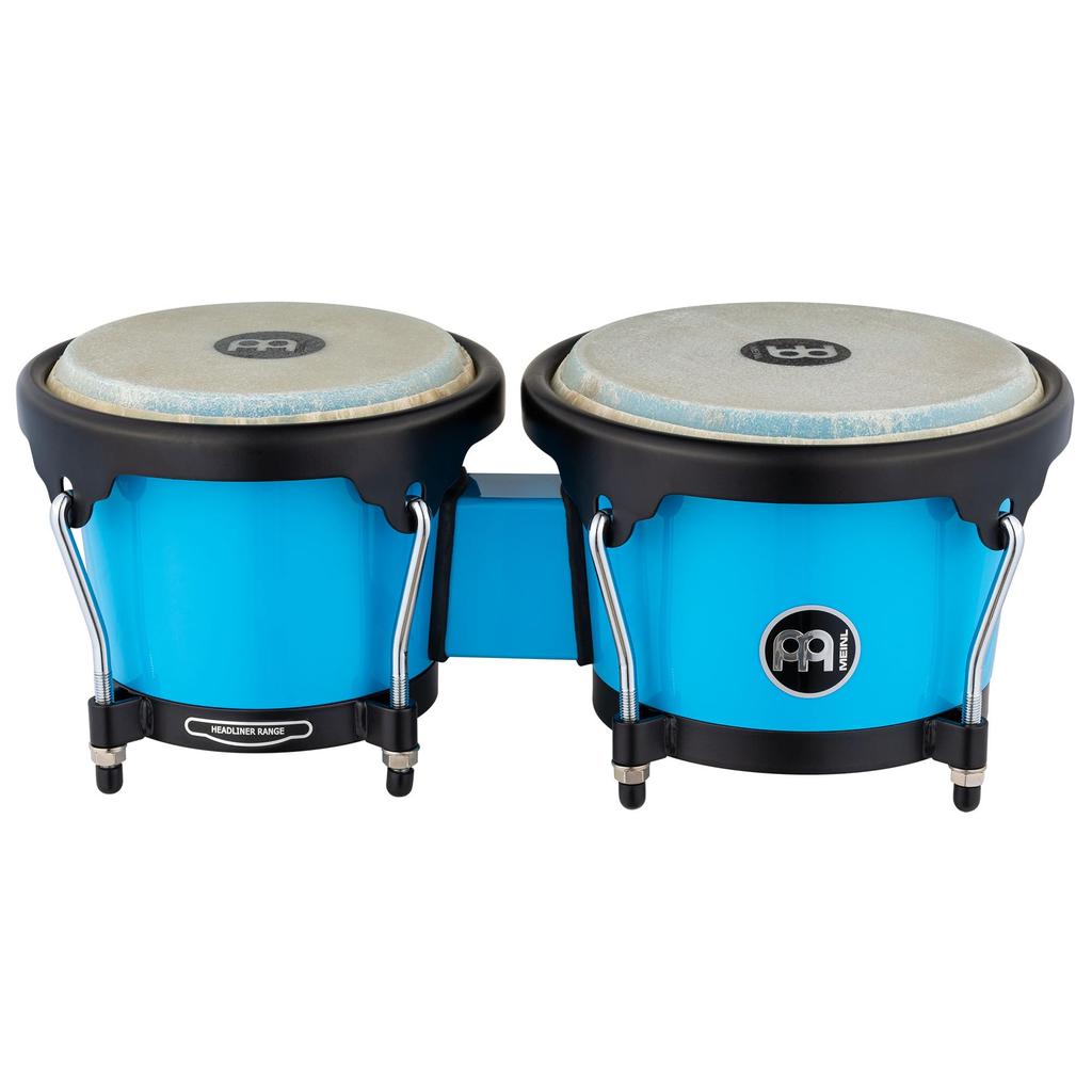 MEINL Percussion Bongo Journey Series Buffalo Head Glacier Blue HB50GB []