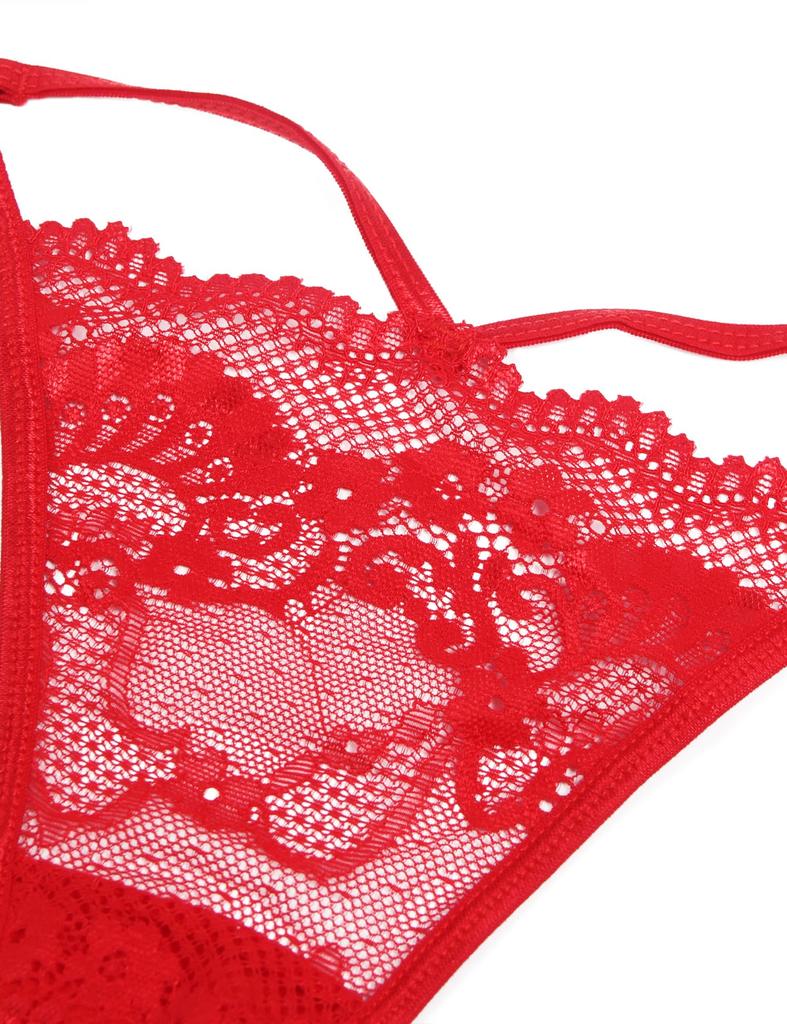 Sexy Lace Plus Sheer Floral Cute Comfortable and Extra Small Lingerie [comeondear] Women's T-Back Panties, Size, Print, Underwear, Breathable,