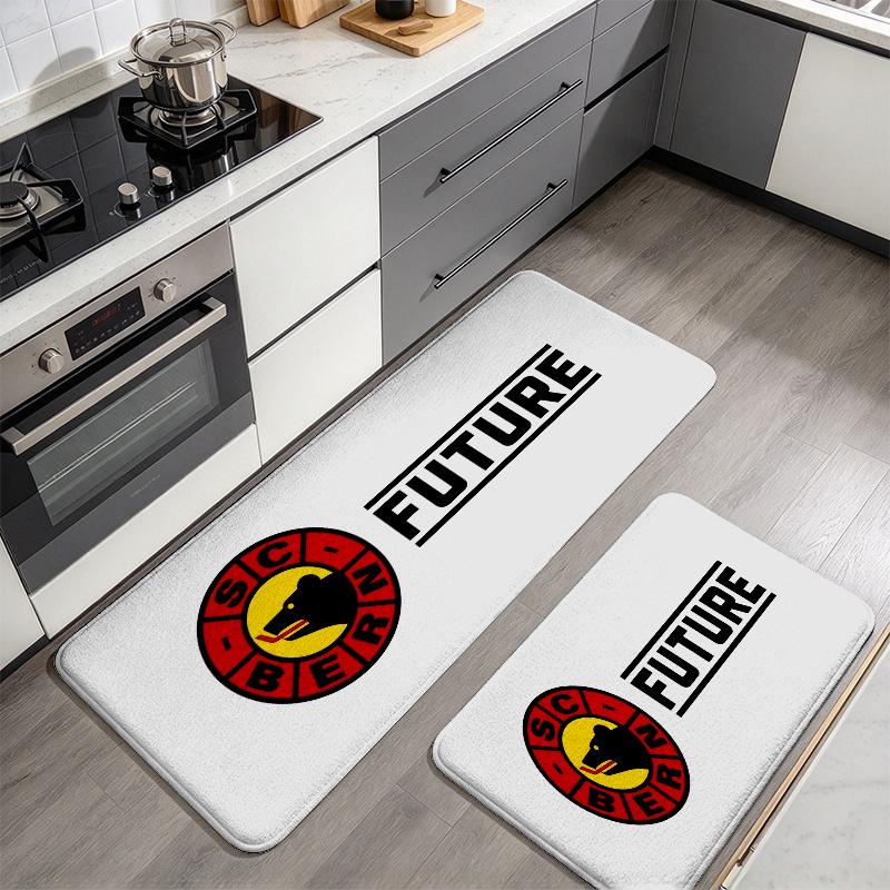 Sc Bern Flannel Kitchen Mat Christmas Soft Area Rug Non Slip Floor Carpet Home Decoration