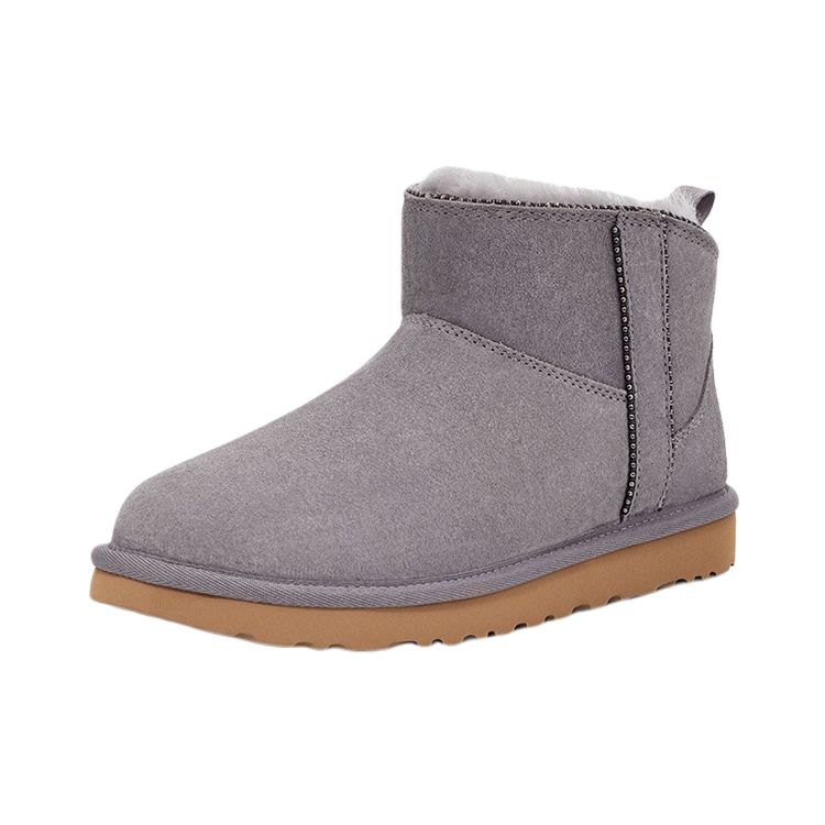 UGG Warm Studded Snow Boots Women Boots Purple Gray 1121577-SHA