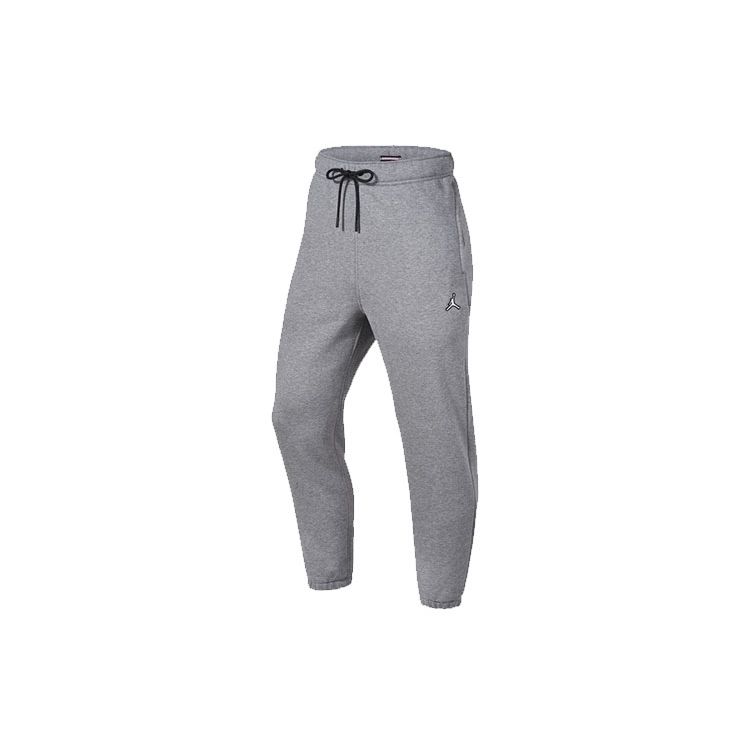 Air Jordan Logo Embroidered Knit Fleece Lined Sweatpants Grey DA9821-091 M
