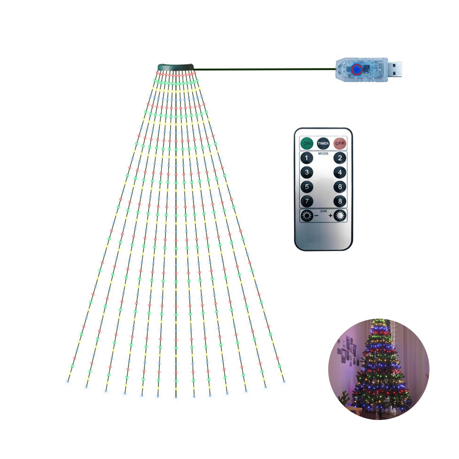 

Рождественская елка Декоративные огни Гирлянда Садовая планировка Водопад Огни Вечеринка Кемпинг Атмосфера