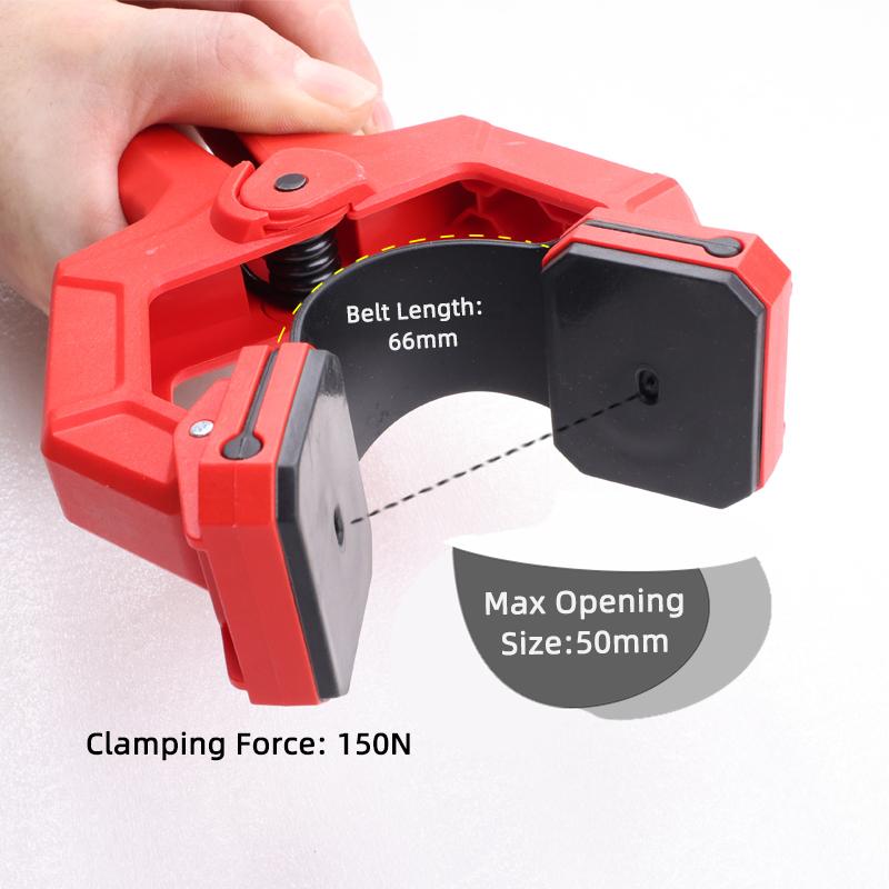 DURATEC Belt Spring Clamp Woodworking Fixture Aviation Model Photo Frame Quick Fixing Clamp C Clamp for Surface Protection