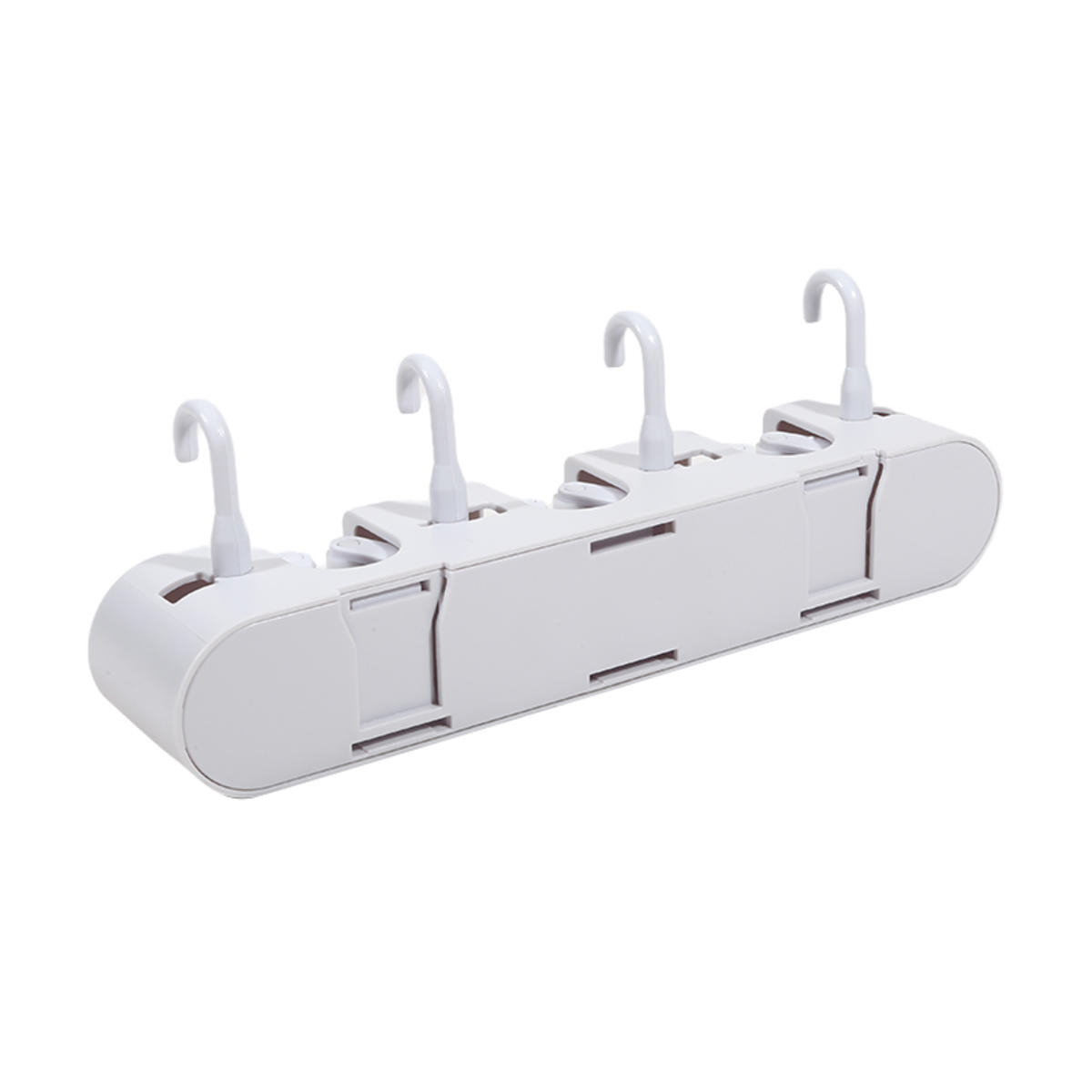 

Broom Mop Holder Wall Mounted Kitchen Household Mopr Holder Strong Snap Fastener Mop Clamp Multipurpose Bathroom Organizer style3 белый