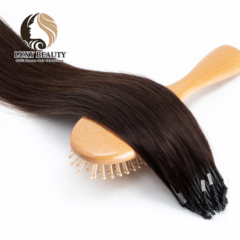 Extensiones de Cabello Humano de Micro-Cuentas 8D Anillo de Silicona Nano Extensiones de Cabello Invisibles Mini Cuentas de Silicona Negro Marrón Rubio Cabello Humano