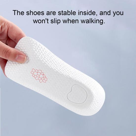 Inner Heightening Insole 2-4cm Lift Pads Soft Cushioned & Breathable with Odor Control, Non-Slip Design 3/4 Length Invisible Lift Pads for Sneakers &