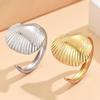 Fashion Fresh Ocean Series Open Stainless Steel Finger Ring - Holiday Style Jewelry