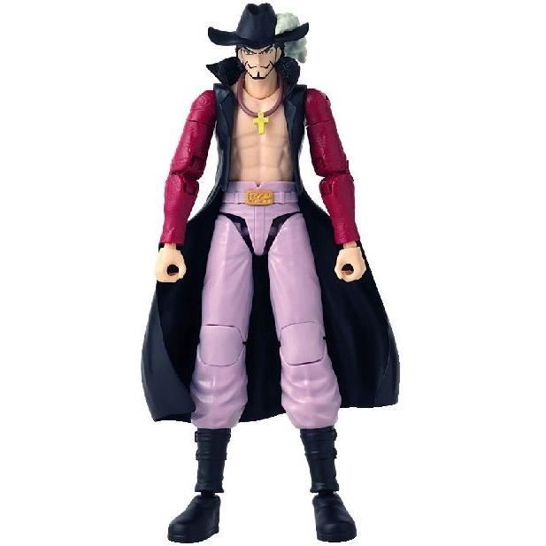 Figurine Anime Heroes articulée - BANDAI - One Piece - Dracule Mihawk Œil de Faucon - 17 cm