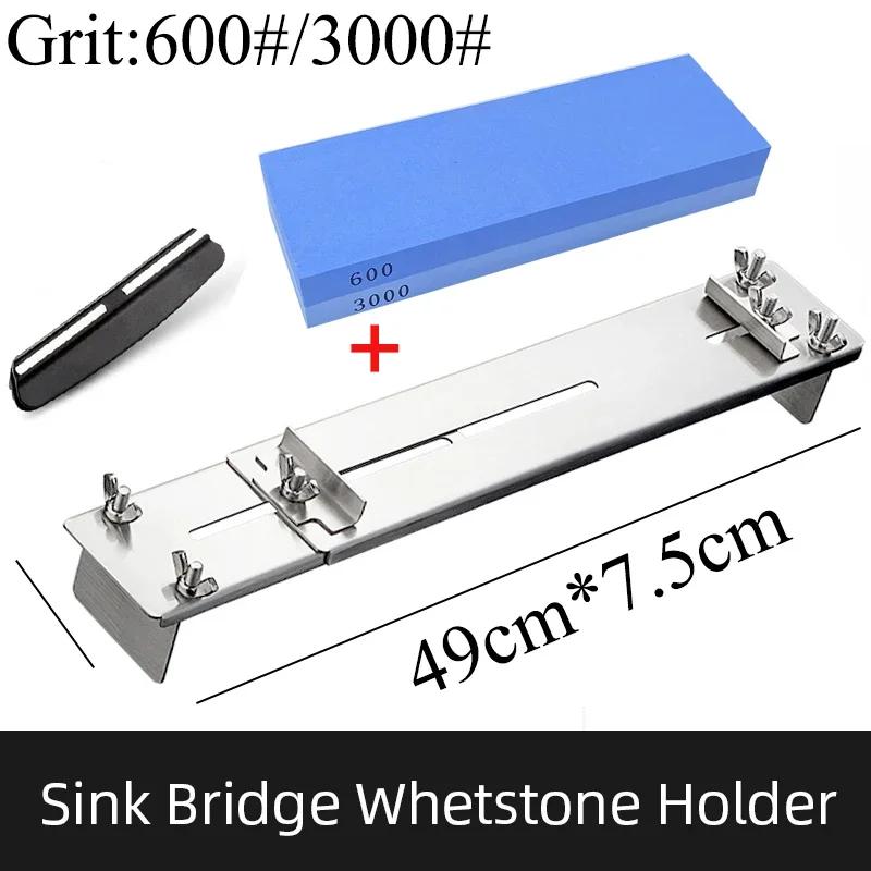 30-45cm Sink Bracket Sharpening Stone Holder Base Adjustable Knife Sharpener Metal Whetstone Grinder Kitchen Wet Chisel Pedestal