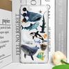 Coque de téléphone souple transparente pour Samsung Galaxy A55 A54 A53 A51 A70 A32 A31 A22 13 A52 5G Animaux de l'océan d'été Requin Dauphin Poisson Housse