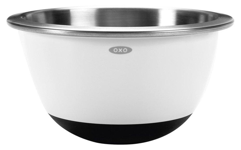 

OXO Small Stainless Steel Mixing Bowl, White