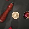 Retro Wax Seal Antique Sealing Wax Stamp Wood Handle for Envelope DIY Decorative Ancient Craft Wax Seal Stamp Decor