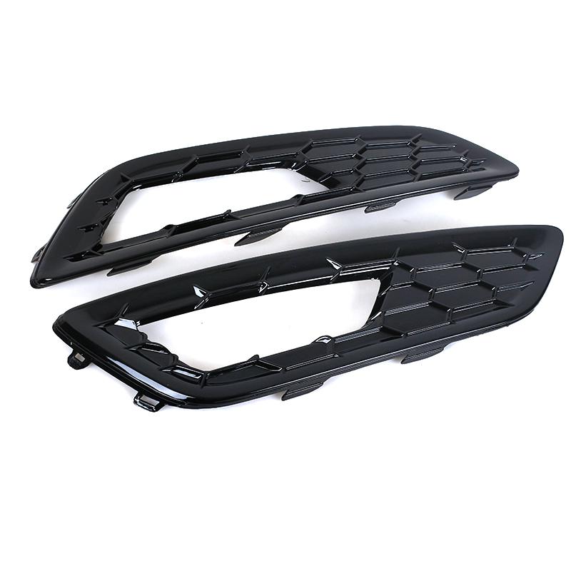 2PCS Front Bumper Fog Lamp Light Grille Trim Cover Frame Lid Bezel For Ford Focus MK3 III 2015 2016 2017 2018 Foglight Foglamp