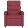 Electric Recliner Chair Burgundy Fabric