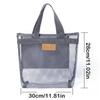 Mesh Bag Large Capacity Reusable Kids Toys Storage Bags Beach Bag Women Makeup Organizer Shopping Handbag Swimming Wash Bag