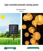 Solar LED Fabric Lantern String Lights - Colorful, Flashing, Starry Sky Decor for Outdoor Courtyard Festivals and Christmas