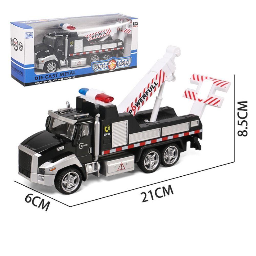 

1/42 игрушечный автомобиль, модель американского патрульного фургона, имитация сплава, модель автомобиля с откатным механизмом, подарок ребенку, для дома (Полицейская платформа) 1/42:21*8.5*6cm,Towing чёрный