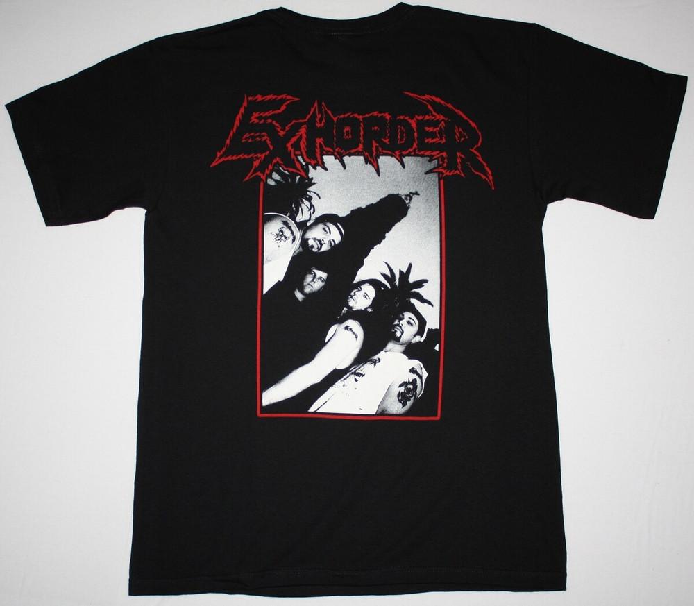 SALE Vtg Exhorder Band Live In Concert Cotton Black S-5XL Unisex Shirt OB894
