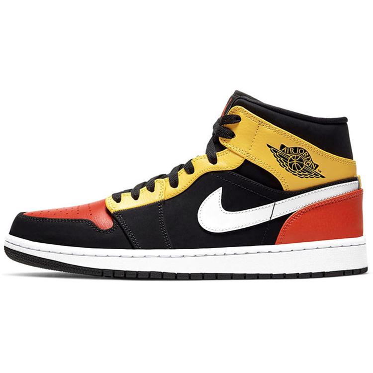 

Jordan 1 Mid Black Amarillo Orange 852542-087 40.5