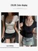 Women's Slimming Lace Trim Short Sleeve T-shirt - Korean Style Summer Base Layer