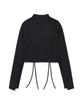 Loghideumatin Crop String Long Sleeve Tee (Black)