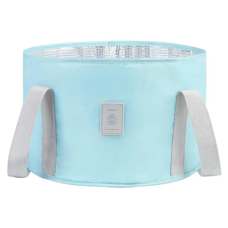 Faltbares Becken Tragbares Reise-Camping-Waschbecken Eimer Faltbecken Große Kapazität Reise Fußbad SPA-Becken Fußbad-Beutel