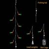 Hook Wire Fishing Sabiki Rigs Fishing String Hooks Artificial Fishing Lures Fishskin Skirt Lure