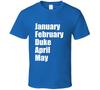 January February Duke April May College Basketball March Madness Tournament Cool