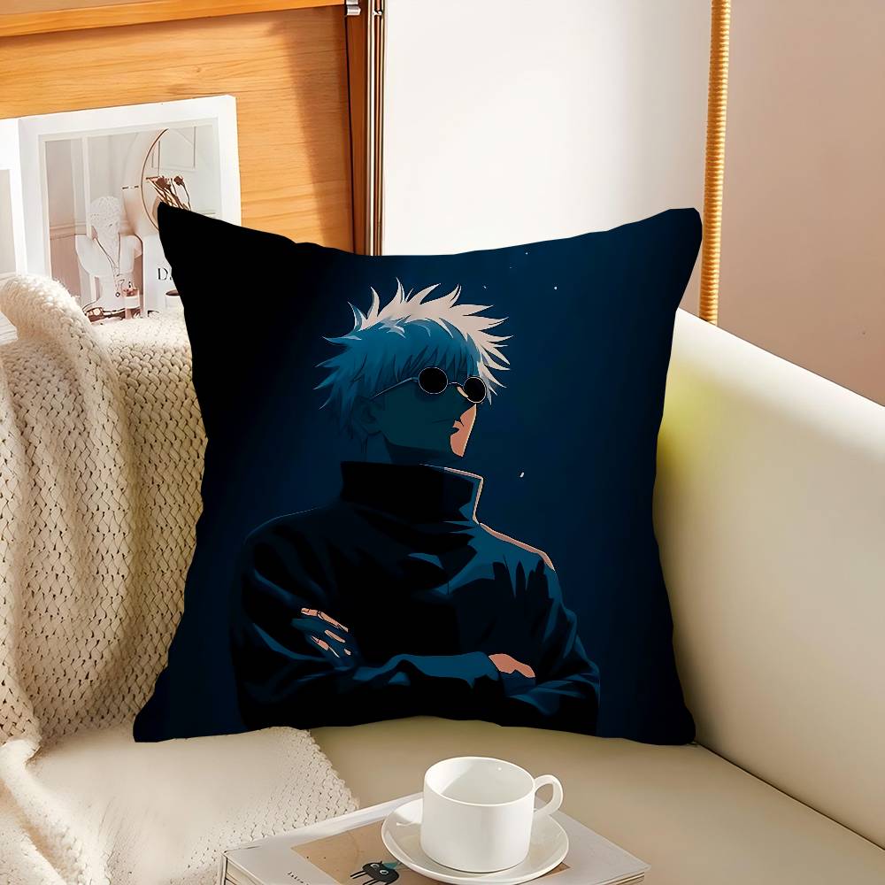 J-Jujutsu Kaisen Characters Yuji Pillow Cover Design Cushion Cover Decor Holiday Decorati