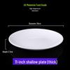 A5 Round Commercial Plastic Buffet and Fast Food Plate for Rice or Soup